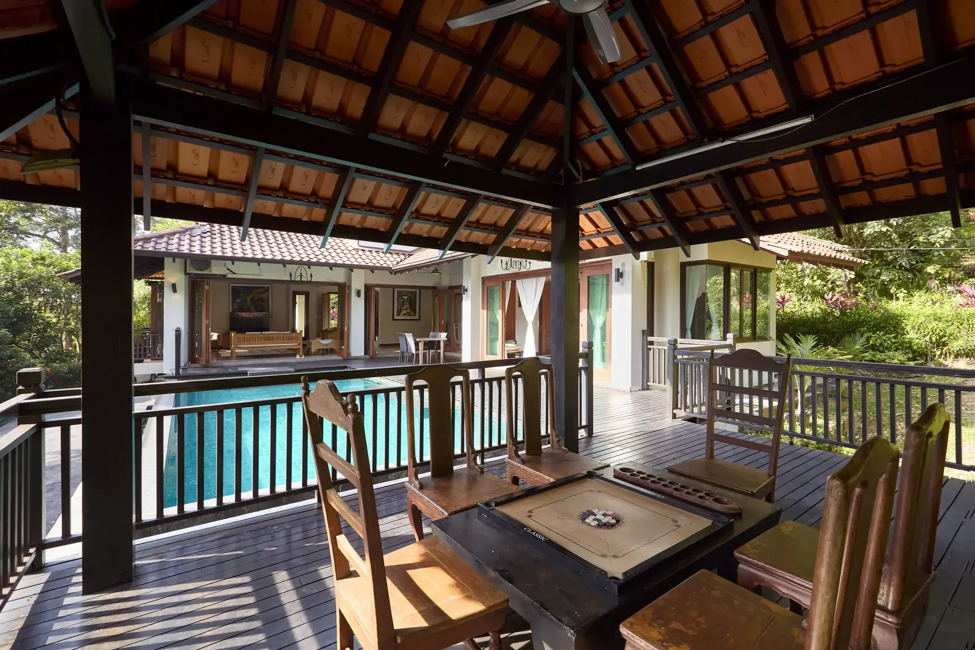 Outdoor Pavilion with Carrom