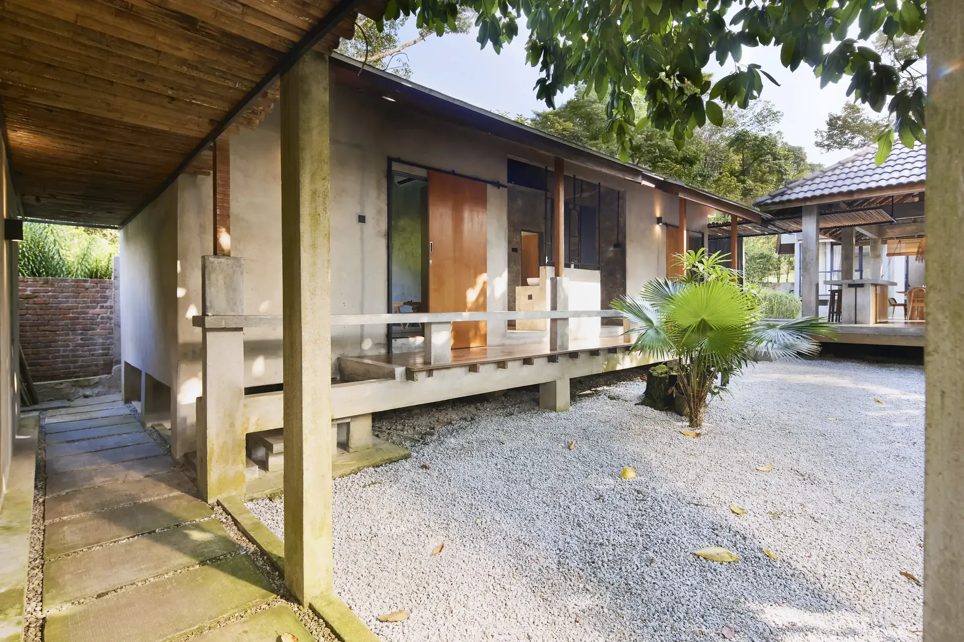 Villa Exterior and Courtyard